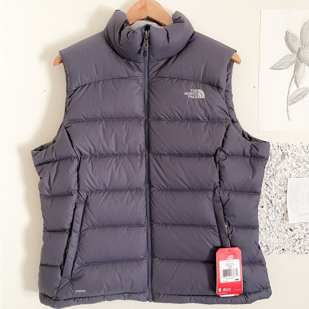 NWT Women's Northface Nuptse 2 Vest Purple XL